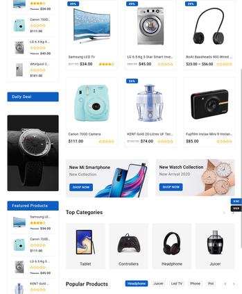 电子产品高级电商商城模板