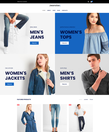 服装店B2C商城模板